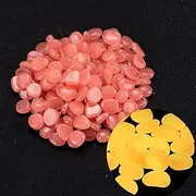 1000 PCS Glow Stones, Glow in Dark Gardon Glow Pebbles Luminous Rocks for Walkways, Fish Tank Outdoor Decor Garden Lawn Yard Aquarium Walkway (Color : Orange)