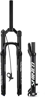ZECHAO Rebound Adjustment Mountain Bike Suspension Forks, 27.5/29IN Aluminum Alloy Disc Brake Fork 120mm Travel Quick Release Straight Air Fork