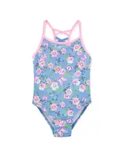 Flapdoodles Foil Overlay Swimsuit