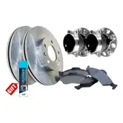 Rear Wheel Bearing Hub Ass + Rotor Pad Kit for Mitsubishi Lancer CJ CF 5 Stud
