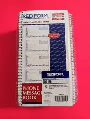 Rediform Phone Message Books - Wirebound 2-Part Carbonless - 400 Forms - 50-176