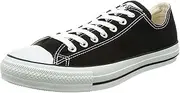 [CONVERSE ALL STAR] Converse Unisex Chuck Taylor All Star Low Top Sneakers Black, US Men's 9 / Women's 11