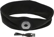 HANABASS 2Pcs LED Sports Headbands Rechargeable Headlamp for Running Unisex Sweatband with Brightness Soft Spandex Material for Outdoor Activities Hands Lighting