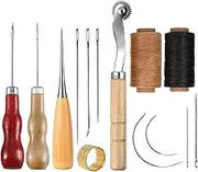 Leathercraft Tools | Professional Leather Making Craft Tools - Ergonomic Thread Needle Awl Hole Punch for Leathercraft Repair
