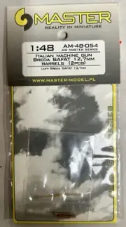 NEW Vtg Master Model Military Airplane Italian Machine Gun Breda Safat 1/48 (F3)