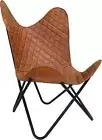 Leather Butterfly Chair - Living Room, Bed Room Furniture/Genuine Leather Chair/