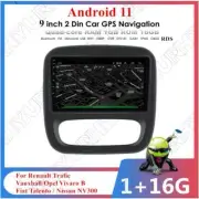 9" Android 11 Stereo Radio GPS Head Unit For Renault Trafic Vauxhall/Opel Vivaro