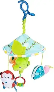 Hanging Rattle Soft Sensory for Early Development for Strollers Car Seats Cribs Engaging Visual Play