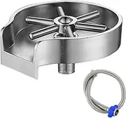Glass Rinser for Kitchen Sink Bottle Cup Washer for Sink Attachment Bar Glass Rinser Stainless Steel Kitchen Sink Accessories