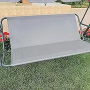 Water Resistant 600D Oxford Fabric Swing Seat Cover, 2/3 Seat Patio Swing Sheet Replacement Replacement For Outdoor Patio Garden Balcony Mue(Size:50×20×20in,Color:Grey)
