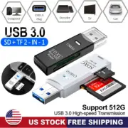 USB3.0 SD Card Reader for PC Micro SD Card to USB Adapter for Camera MemoryC USA