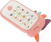 Yardwe 1Pc Unicorn Shape Educational Phone for Multifunctional Learning Device Pink Color Develops Communication Skills Material Stimulates Auditory and Vocabulary Growth