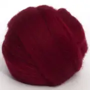 Shetland Top (Dyed Sherry) 100g Wool Roving Spinning Fibre Felting Purple Craft