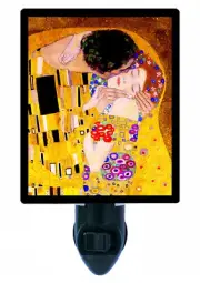 Old Masters Decorative Photo Night Light, The Kiss (Closeup), Gustav Klimt