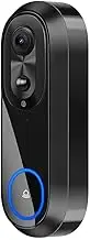 Doorbell, Wireless Wi-Fi Video Intercom in ABS Black for Tuya App, 1080P Ligent Intercom Camera