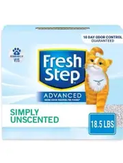 Fresh Step Advanced Simply Unscented Clumping Cat Litter - 18.5 LB