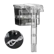 Mini Aquarium Fish Tank Waterfall Hang On External Oxygen Pump Water Filter