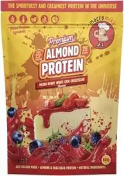 Macro Mike Premium Almond Protein Berry White Choc Cheezecake 800g