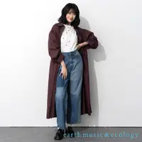 在飛比找蝦皮商城優惠-earth music&ecology 長版開襟襯衫洋裝(L