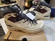 Salomon X Alp Mid Ltr Gtx White Maroon Black Dark Gray L47638600 Shoe Sneaker 10