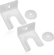 SPARES2GO Integrated Fridge/Freezer Door Clip Fixing Bracket Built-in Universal x 2