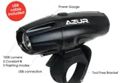 Azur USB Rechargeable IK Head Bike Light 1000 Lumen Front Cycling Bicycle Lights