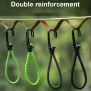 10packTarp Tent Fixing Cord Windbreak Tent Fixators Double Hook Binding Tied
