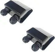 Pack of 2 ZONADA IP68 Solar Cable Entry Gland Waterproof ABS Solar Double Cable Entry Dual Cable Entry Housing for Solar Panels of RV, Caravan and Marine