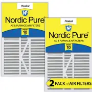 16x25x5 1/4 (5.25) Goodman/Carrier/Amana Replacement MERV 10 Air Filters 2 Pack