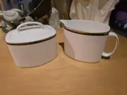 kate spade new york Library Lane Navy Creamer and Sugar Bowl With Lid Set