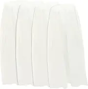 WEKADRIN 4pcs Disposable Bath Skirt Liquid Bathroom Joy Mop Replacement Pads Bucket Reusable Jet Foaming Dry Multipurpose Balm Grout Vacuum Refills Sprayer Cleaner White Cotton