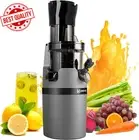 Masticating Juicer Cold Press Slow Juicer Wide Mouth 80mm Chute Quiet Motor Grey