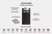 SLNT Faraday Phone Sleeve RF Shield EMF Black Nylon Medium
