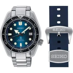 【SEIKO 精工】PROSPEX 水鬼 SCUBA 200米潛水特別版機械套錶 送行動電源(6R15-04G0B SPB083J1)