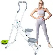 Stepper Small Compact Folding Cardio Exercise Climber for Full-Body Workout