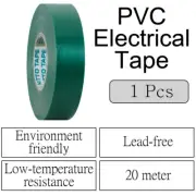 1x Green Lead-free 20 meters Nitto Tape PVC Electrical Tape Nitto Denko Flexible
