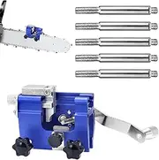 Chain Sharpener - Manual Chain Saw Sharpener Attachment with 5 Rods,Portable Tool for Electric Saw, Work Supplies for Garden