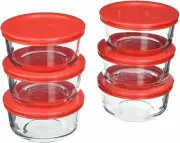Pyrex 2-Cup Glass Food Storage Set with Lids