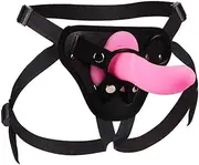 FDYVSQ Adjustable Harness Strap on Silicone Dildos Vibrators, 10 Frequency Modes Strap-on Dildo Lesbian Remote Dildo Vibrator Penis Panties SM Erotic Bondage Sex Toy for Women(Color:Pink Rosa)