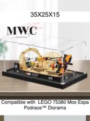 Display Case Acrylic Case for LEGO 75380 Mos Espa Podrace™ Diorama