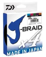 Daiwa J Braid x4 300 m Multi Colour Braided Fishing Line @ Otto's TW