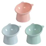 Elevated Pet Bowl Cat Dog Feeder Food Water High-Foot Anti Vomiting Tilted Bowl