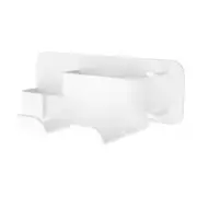 2X(1Set Hair Dryer Shelf Bathroom Hair Dryer Hair Dryer Holders White I5R8)7465