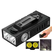Vastlite Sima 2200LM 210M Compact EDC LED Flashlight with 14500 Battery, Long Range Portable Powerful USB Rechargeable F