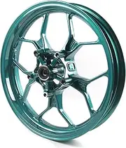 Dark Green Front Wheel Rim Compatible with Yamaha YZF R3 R25 2015-2024 ABS include, MT03 MT25 2015-2024, Bearing included, Motorcycle Replacement Accessories Parts