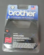NIP Brother AX Series - 2 Correctable 1030 Film Ribbons - Black - 5/16" - g4 ht