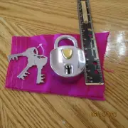 NEW Silver Gold Heavy Duty PADLOCK Hardened 4" Padlock Steel Plated SOLID Heavy