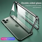 Phone Case For iPhone 16 iPhone 15 Pro Max Plus iPhone 14 13 12 11 Pro Max Mini X XR XS Max 8 7 Plus Magnetic Adsorption Full Body Protective Double Sided Shoc