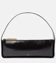 [Khaite] Khaite Lori leather shoulder bag One Size black