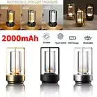 Crystal Lantern Table Lamp Rechargeable Cordless Led Lights for Home Bar Coffee
